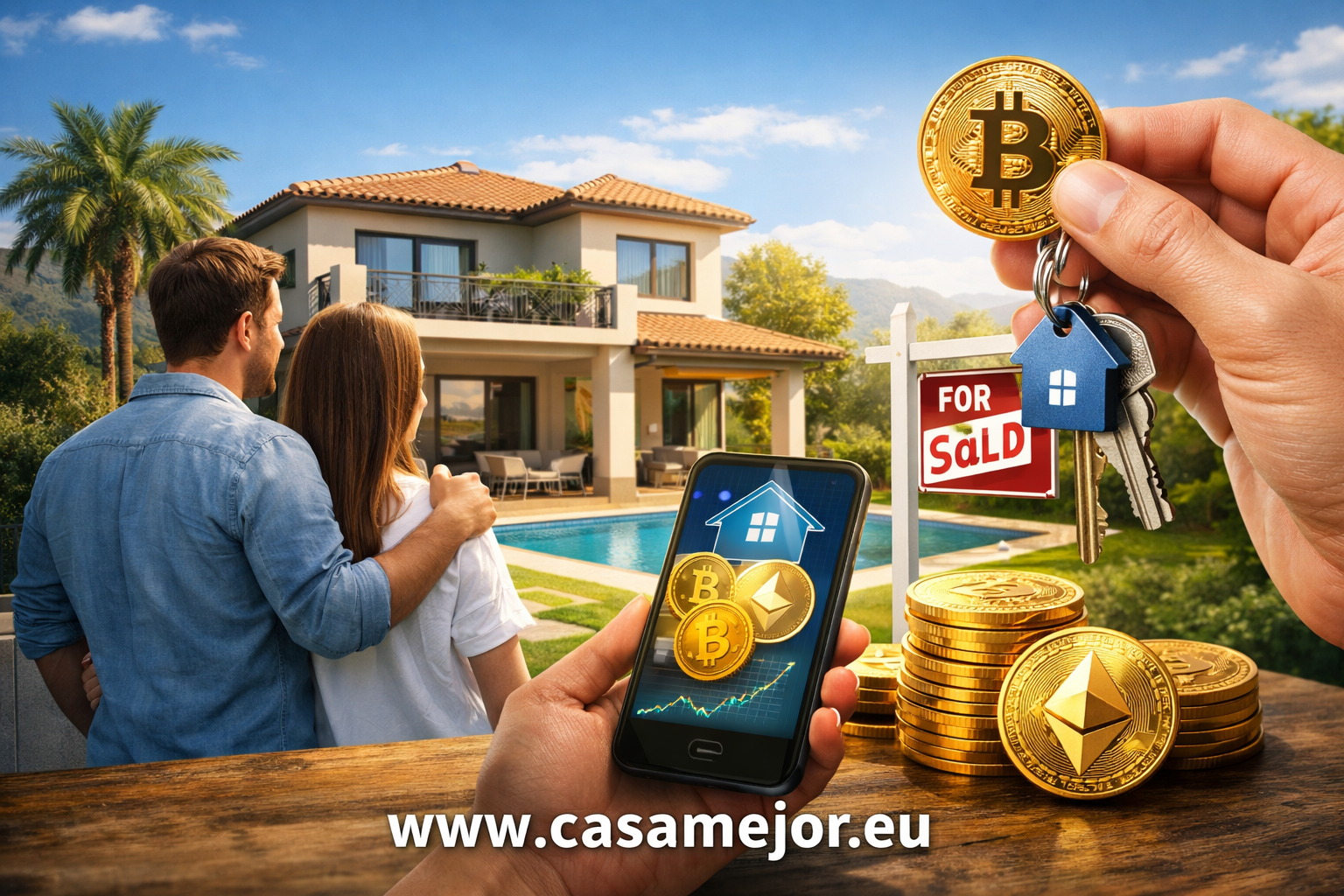 Buying real estate in cryptocurrency